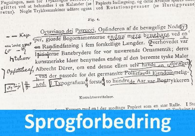 Korrekturlæsning & Sprogforbedring